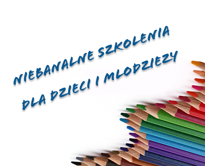 Niebanalne szkolenia dla dzieci i młodzieży rysunek komplet kredek